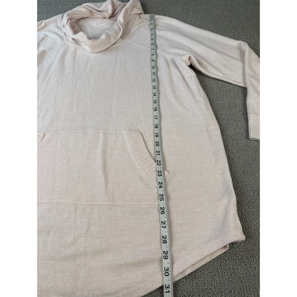 Torrid Sweater Super Soft Plush Cowl neck Raglan Tunic Sweatshirt Size 2X - Picture 9 of 11